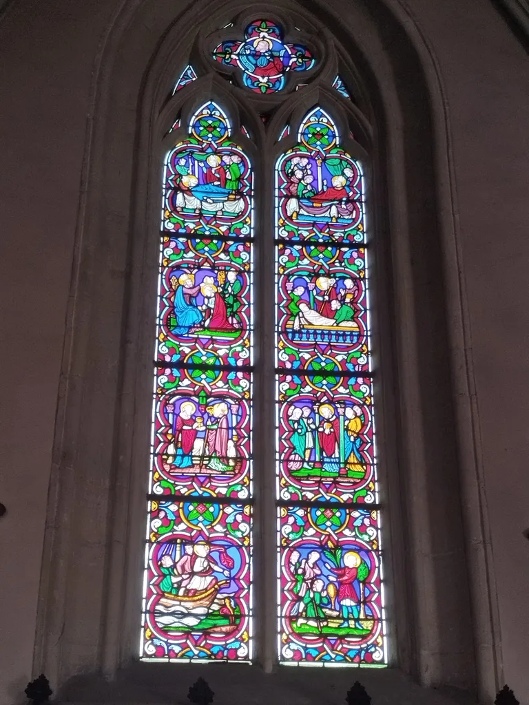 Vitrail 12 : Saint-Bohaire dans la Chapelle de la Bucaille à Cherbourg
