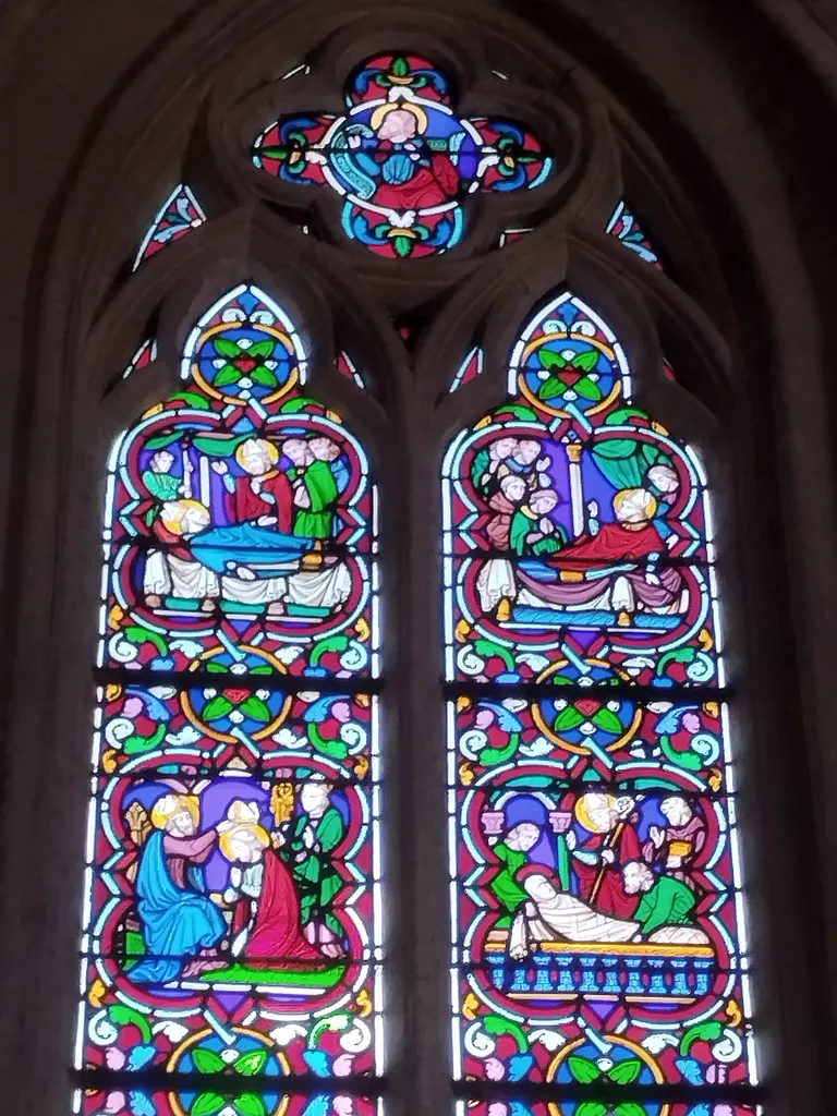 Vitrail 12 : Saint-Bohaire dans la Chapelle de la Bucaille à Cherbourg
