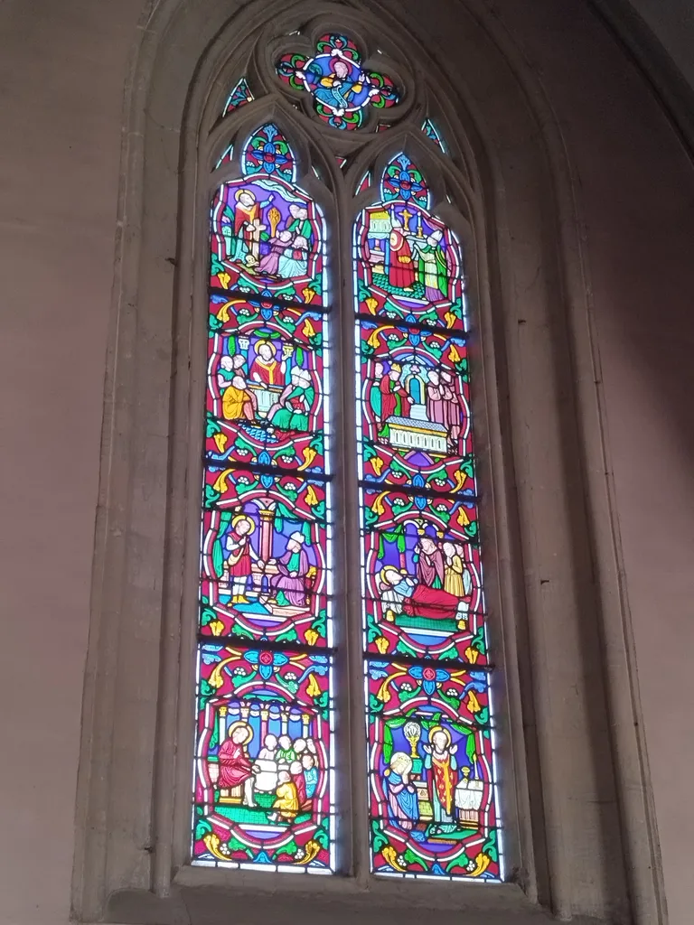 Vitrail 14 : Bienheureux Thomas-Helye dans la Chapelle de la Bucaille à Cherbourg