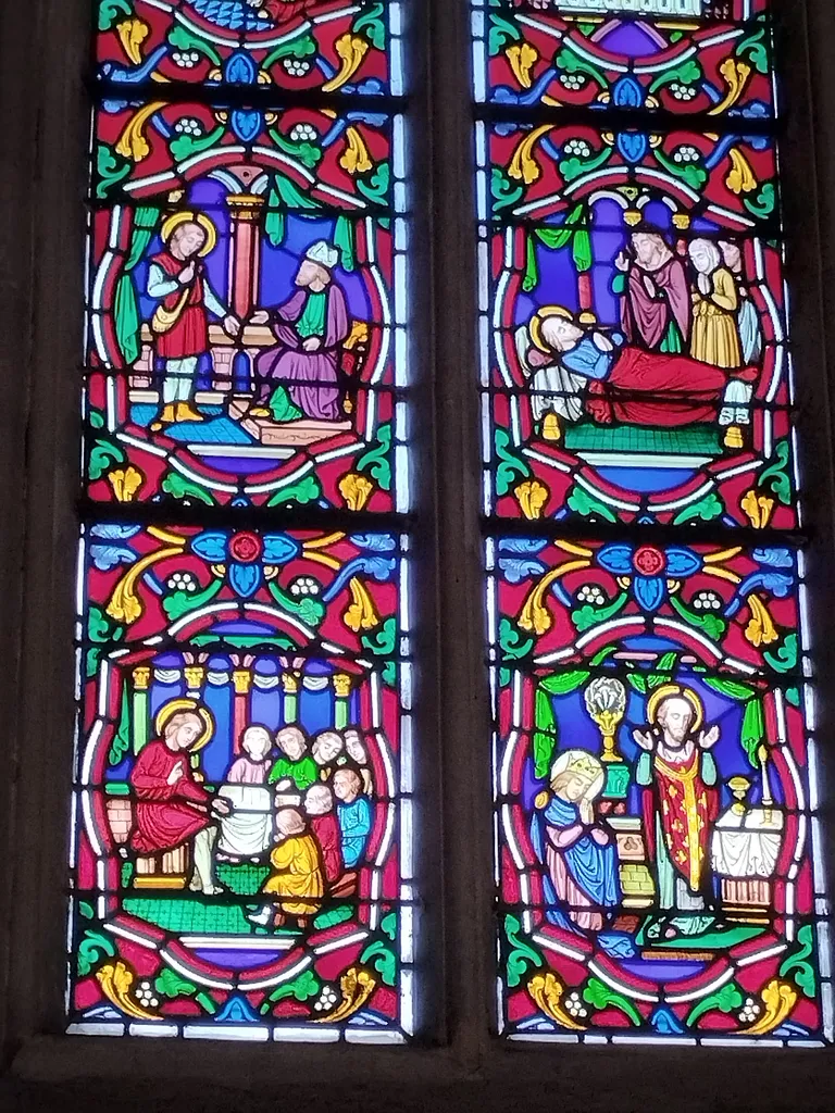 Vitrail 14 : Bienheureux Thomas-Helye dans la Chapelle de la Bucaille à Cherbourg