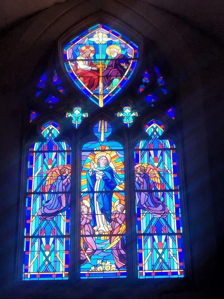 Vitrail Baie 2 de l'Église Notre-Dame à Turqueville