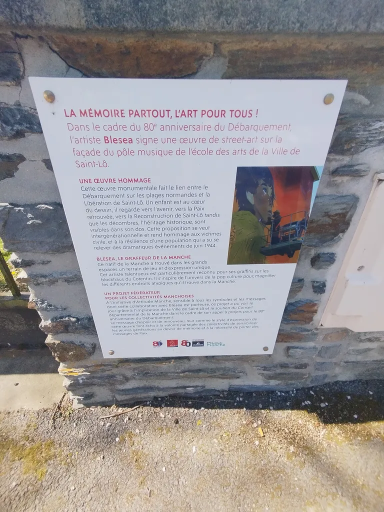 Œuvre de Blesea à Saint-Lô